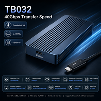 Boîtier SSD NVMe M.2 Thunderbolt 4 3 40 Gbit/s sans outil PCIe Gen4x4 en aluminium Type C 8 To externe pour ordinateur portable Mac