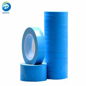 德松耐高温蓝色玻璃纤维双面胶带导热导热垫隔热材料元件