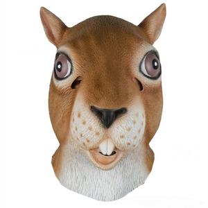 Disfraz de Halloween de látex de <span class=keywords><strong>ardilla</strong></span>, máscara de fiesta ecológica de cara completa, disfraz divertido y extraño - Product Image 6