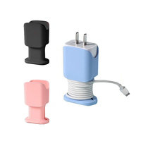 Housse de protection USB en silicone pour iPhone, anti-poussière, multifonction, boîte de rangement rectangulaire