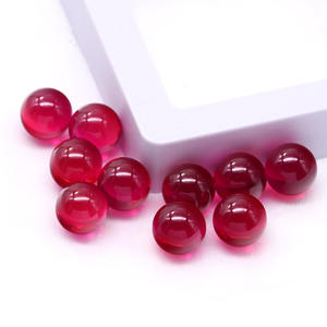 Laboratorium Ruby Corundum Synthetische massieve bal 1 mm-4 mm Diep rozerood Keramische gatenbal Heldere rode kleur - Product Image 3