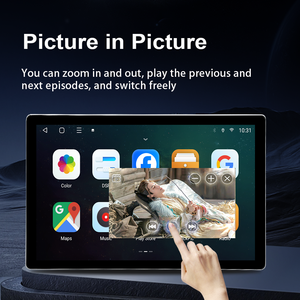 LELV 13.1インチAndroid 14オートカーラジオGPSステレオ1Din/2Dinユニバーサル360度回転マルチメディアプレーヤーDSP Carplay 4G - Product Image 3
