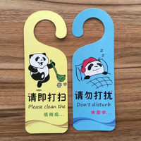 Carte publicitaire personnalisée de haute qualité avec impression par estampage à chaud, insert pour porte d'entreprise, avec trou de suspension