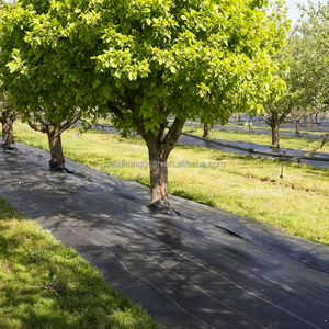 Keset UV pelindung tanah anyam stabil, tikar pelindung rumput Anti lanskap kain hitam gulma - Product Image 2