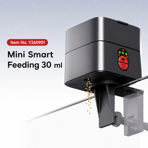 Distributore Automatico di Cibo per Acquario in Plastica da 30ml, Mini Mangiatoia Intelligente Regolabile, Fornitura OEM Personalizzata per Negozi di Animali Domestici, Vendita all'Ingrosso Globale - Product Image 6