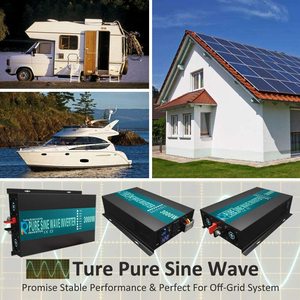 Wzrelb duy nhất giai đoạn Off lưới tinh khiết Sine Wave Power Inverter 3000W 12V 24V 72V 110V năng lượng mặt trời hệ thống - Product Image 5