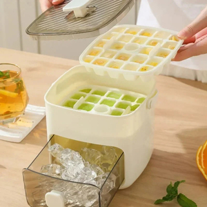 Bandeja para cubitos de hielo de 48 rejillas, molde reutilizable de fácil desmolde con un solo toque para congelador, cubitos de hielo caseros, cocina, bar - Product Image 5