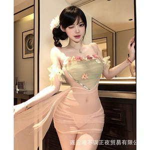 Sexy lingerie set for mature women, bodycon skirt, alluring and seductive, perfect for small-breasted women, no need to remove. - Product Image 2