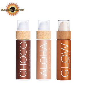 Custom Vegan <strong>Organic</strong> Coconut Fragrance Sunscreen Tanning Dark Accelerator Body <strong>Self</strong> <strong>Tan</strong> <strong>Oil</strong> All Skin Types <strong>Self</strong> Tanning <strong>Oil</strong> - Product Image 1