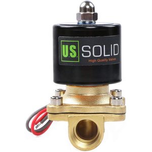 EE. UU. Válvula solenoide eléctrica de latón sólido de 1/2 pulgada, 24 VCA, N.C., para gas, aire y combustible - Product Image 2