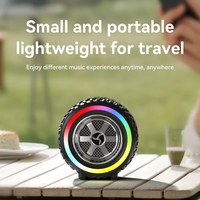 Mini haut-parleur de fête Offre Spéciale G2389 pneu RGB BT haut-parleur sans fil Portable multifonctionnel Subwoofer carte TWS extérieure