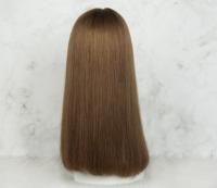 Perruque de cheveux humains européens brun foncé, perruque de style musulman, Sheitel, Shevy, Irene, Miri, casher