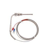 Sensor Suhu Oven Festop FES-71 M6 Screw K J 100mm Kabel RTD Thermocouple OEM Dapat Disesuaikan Kontrol Industri 0.1C Stainless
