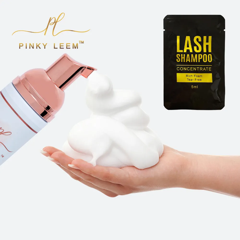 Pinky Leem Private Label Lash Foam Wimpers Extensions Reiniging Shampoo Schuim Eye Lash Shampoo Gel Cleanser Voor Lash Extensions