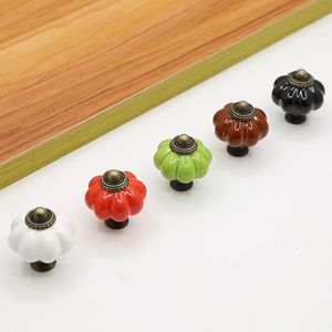 Decorative Colorful Pumpkin <strong>Ceramic</strong> Drawer <strong>Knob</strong> Handle Cabinet Door Pull Handle <strong>Ceramic</strong> Pumpkin <strong>Knobs</strong> - Product Image 4