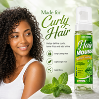 Mousse coiffante OEM&ODM sans résidus pour boucles torsadées, séchage rapide, définition des boucles, mousse brillante et saine pour cheveux bouclés