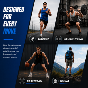 <span class=keywords><strong>Rodillera</strong></span> Ajustable con Soporte de Resorte y Estabilizadores <span class=keywords><strong>Laterales</strong></span> Dobles <span class=keywords><strong>para</strong></span> Correr, Baloncesto, Deportes, Alivio del Dolor Articular - Product Image 5