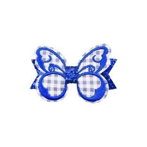 Venta al por Mayor de Pinzas para el Cabello con Forma de Mariposa para Niñas, Accesorios para el Cabello con Diseño de Insectos de Dibujos Animados, Pinzas de Tela con Brillantina - Product Image 5