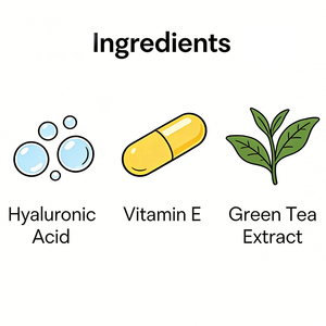 Crème de Jour CALFLYN avec Acide Hyaluronique, Vitamine E, Extrait de Thé Vert, Hydratation, Antioxydant, Soin Hydratant Visage, Nourrissant - Product Image 5
