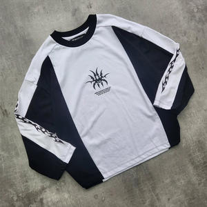 Sudaderas con Capucha de Estilo Urbano, Personalizadas con Impresión Digital, de Seda/Algodón, Largas, con Efecto Desgastado, Estilo Hip Hop, para Hombre - Product Image 4