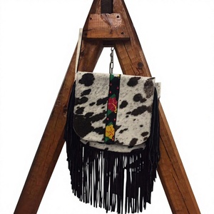 Bolso de Mano de Cuero Genuino para Mujer, Diseño Animal, Decorado con Perlas, Cierre de Cremallera Impermeable, Detalle de Cadena Lateral, para Uso Diario - Product Image 2