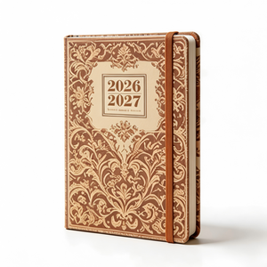 Agenda Settimanale e Mensile in Pelle con Copertina Rigida A5, Stampa Personalizzata, Consegna Rapida, Produttore di Agende - Product Image 1