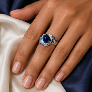 Anello con Design a Stelle, Anello Vintage da Donna - Product Image 2