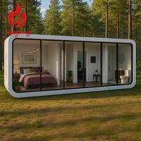 Hôtel préfabriqué, maison d'hôtes, bureau, conteneur mobile, mini capsule de luxe, pod Apple détachable, espace modulaire, capsule, maison, centre commercial, chambre à coucher