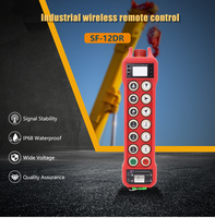 Transmisor y Receptor Impermeables IP67, Radio de Control Remoto Industrial Inalámbrico para Grúa