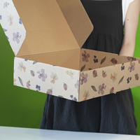 Boîtes d'expédition pour colis cadeaux écologiques recyclables avec impression personnalisée colorée
