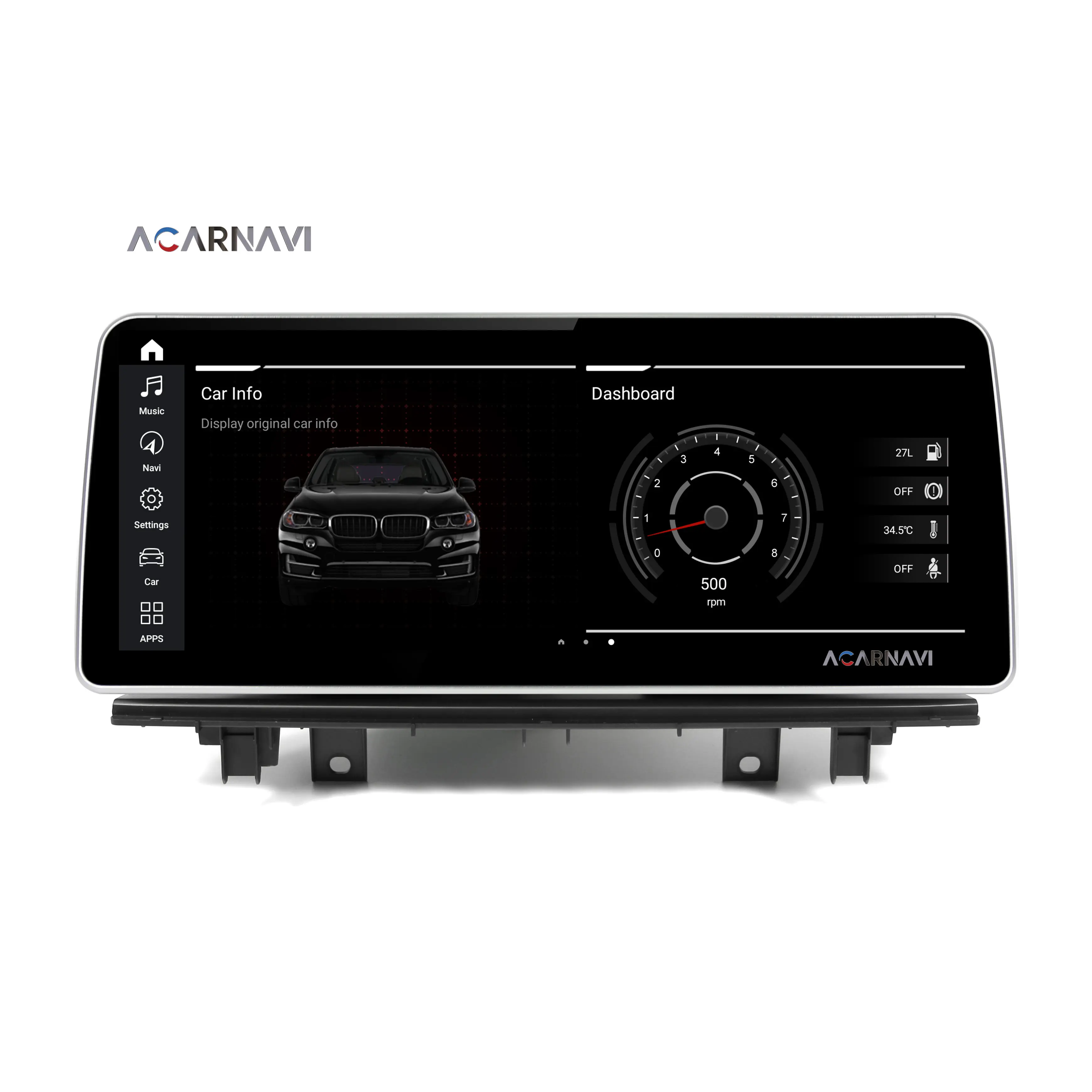 Acardash 12.3 "Qualcomm Snapdragon 662 Android 11 màn hình cảm ứng Carplay đơn vị đứng đầu Đài phát thanh xe GPS navigation cho BMW X1 F48 NBT