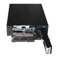 Convertitore SATA Unestech ST7227U per Server, Doppio Alloggiamento 2.5/3.5 Pollici, Enclosure USB Hot Swap per SSD/HDD con Interruttore di Alimentazione
