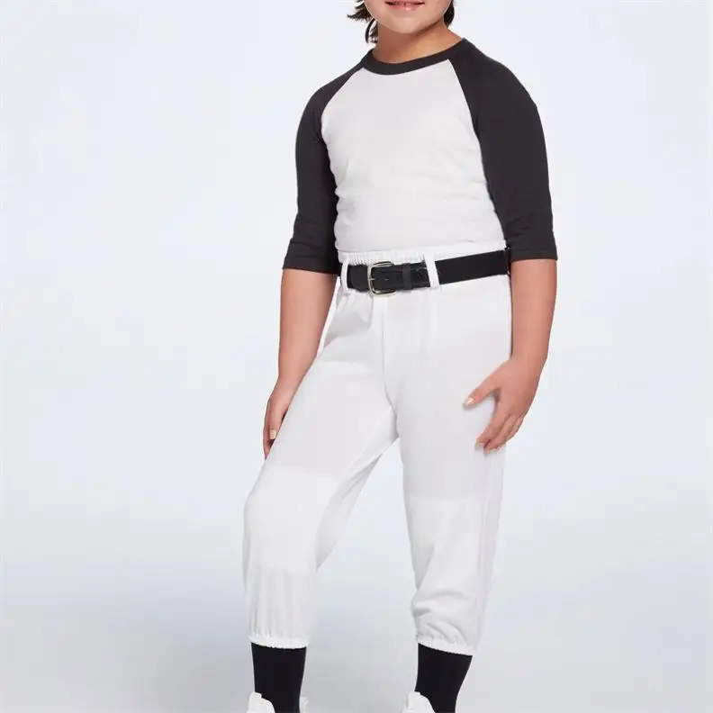 Custom Zuigeling Wol Gesublimeerd Gedrukt Mannen Baseball Broek Jeugd Pull Up Honkbal Broek