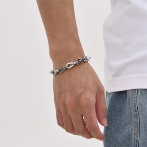 2023 Hot Sale Titanium Steel Cuban Link Bike Chain Bracelet for <b>Men</b> Retro Style Wholesale for Wedding Party or Gift Ideas - Product Image 3