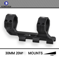 Support de lunette tactique Height 20 mm, réglable, 30 mm, support double lunette monobloc