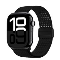 Sangle de boucle de sport en nylon extensible à la mode bandes tressées avec fermoir magnétique pour Apple Watch