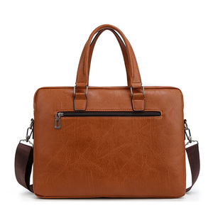 Высококачественный индивидуальный логотип 14 дюймов портативный портфель для ноутбука прочный полиуретановый материал Водонепроницаемая Наплечная Сумка для офисного использования - Product Image 4