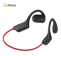 ALOVA Penawaran Terbaik Headset Nirkabel Konduksi Udara Ipx5 Earphone Olahraga Open Ear Headphone Bluetooth 5.2