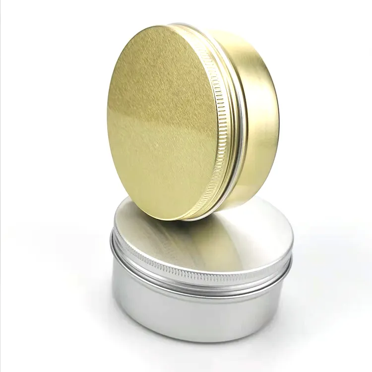 1Oz 2Oz 3Oz 100ml 200ml 250ml Lata De Alumínio De Luxo Embalagem OEM Alumínio Cosmético Metal Jar Metal Candle Jars Tin Box Can