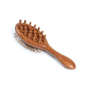 Home Doppelseitiger Sandelholz-Luftkissen kamm, Gold Sandelholz-Haarpflege-Airbag-<span class=keywords><strong>Massage</strong></span> kamm, kann flauschiges und glattes Haar - Product Image 5