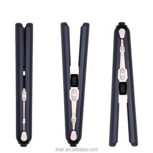 USB Rechargeable 2-in-1 Travel Iron Curler Portable Ceramic-Coated <strong>Mini</strong> <strong>Hair</strong> <strong>Straightener</strong> LCD Titanium for Household Hotel Use - Product Image 4