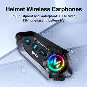 Intercomunicador para Casco de Motocicleta Y12 BT5.4 Impermeable, Auriculares Inalámbricos con Reducción de Ruido para Comunicación del Conductor - Product Image 3