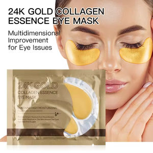 Masque pour les yeux au collagène or 24 carats de marque propre, solution anti-poches et anti-rides, patchs pour les yeux - Product Image 2
