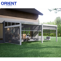 Toldo de Jardín a Precio de Fábrica, Cubierta de Patio con Techo de Policarbonato para Exteriores, Toldo de Aluminio