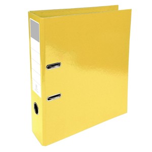 Classeur à levier en PVC opaque avec bord métallique et poignée, robuste, pour le rangement de documents de bureau - Product Image 3