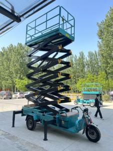 Plataforma Elevadora Eléctrica <span class=keywords><strong>de</strong></span> Tres Ruedas <span class=keywords><strong>de</strong></span> Alta Calidad, Mesa Elevadora Móvil <span class=keywords><strong>de</strong></span> 2100x800mm y 1300kg para Trabajos en Exteriores - Product Image 5