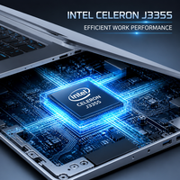 Ordinateur portable professionnel neuf de 14,1 pouces avec écran IPS FHD, processeur Intel J3355 Dual Core 2,5 GHz, 8 Go de RAM, 256 Go de SSD, Windows 11 Home