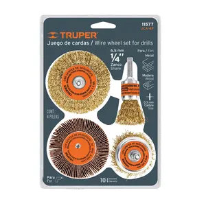 Truper 6 Unidades Juego De 4 Brocas Para Taladro Caja De Productos - Product Image 3