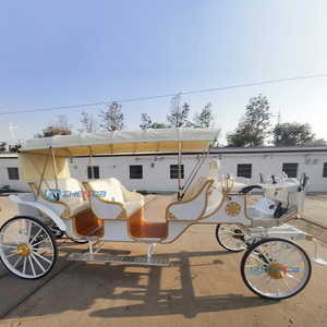 European Sightseeing Horse Drawn 4-<b>Wheel</b> Electric Wedding Carriage - Product Image 3