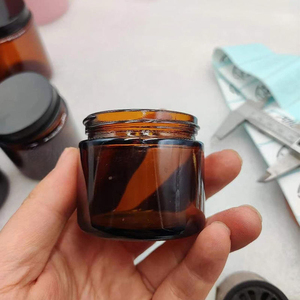 Wholesale Amber Glass Candle Jar with Aluminum Screw Cap 2oz 3oz 8oz 9oz Sizes - Product Image 3